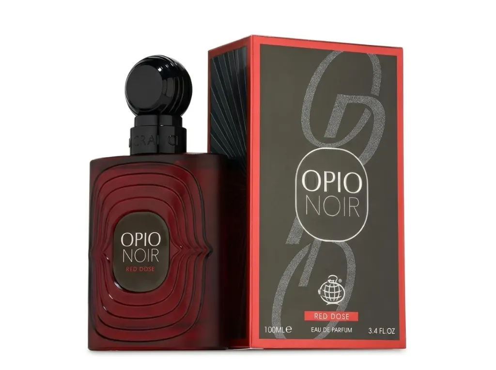 أوبيو نور "الجرعة الحمراء OPIO NOIR (Red Dose) الحجم: 100 مل. التركيز: أو دي بارفيوم (Eau De Parfum). العلامة التجارية: Fragrance World. الفئة: عطر للجنسين