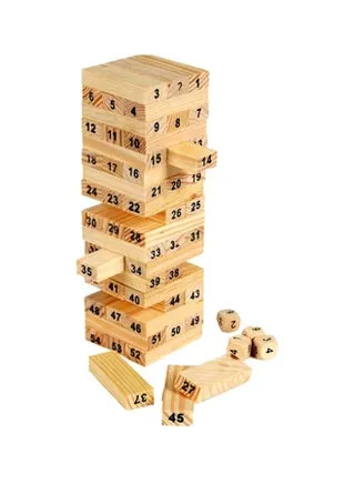 [#0080001] لعبة البرج الخشبي لعبة التركيز والثبات